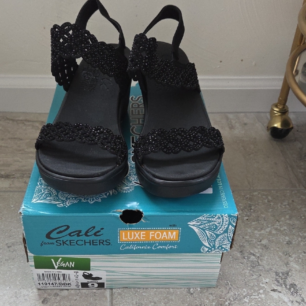 Skechers Black Women's Sandals